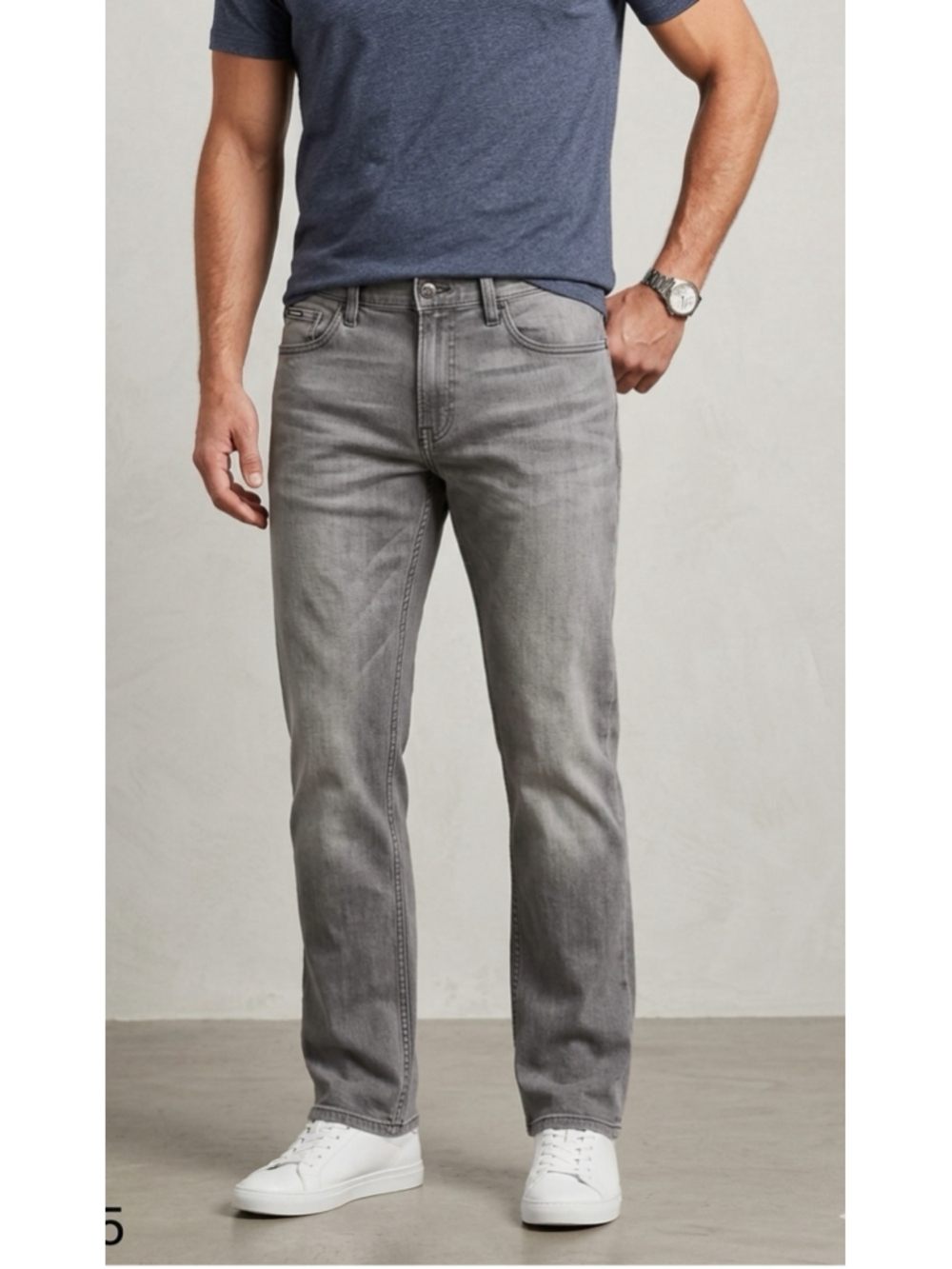 Tommy Hilfiger Men's Washed Gray Straight Jeans 32x32 every day work casual 1451